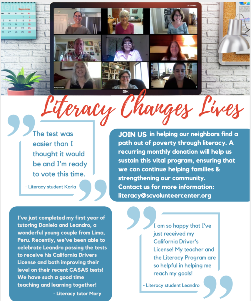 Quotes from Literacy volunteers and students