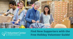 List your projects in the Volunteer Center's 2023 Holiday Volunteer Guide